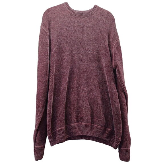 Perry Ellis Womens Sweater Purple Size Large Acrylic Blend Pullover Long Sleeve - Picture 1 of 16